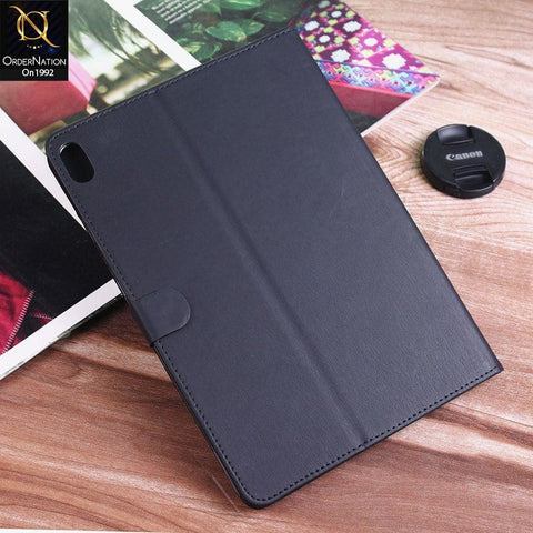 iPad Air 2020 / iPad Air 4 Cover - Black - Luxury Shockproof Smart Wakeup Flip Book Case