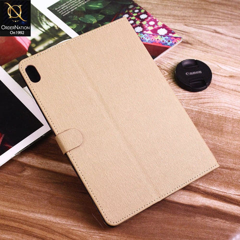 iPad Air 2020 / iPad Air 4 Cover - Golden - Luxury Shockproof Smart Wakeup Flip Book Case