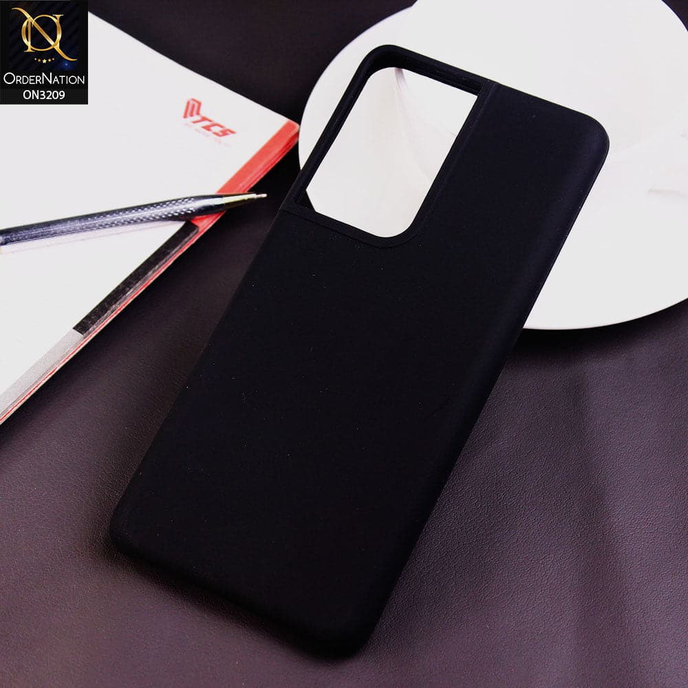 Samsung Galaxy S21 Ultra 5G Cover - Black - New Silica Gel Soft Silky Smooth Back Case
