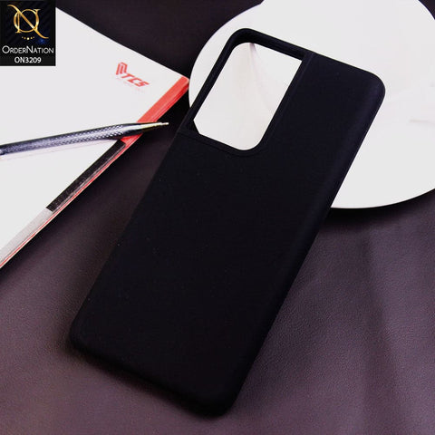 Samsung Galaxy S21 Ultra 5G Cover - Black - New Silica Gel Soft Silky Smooth Back Case