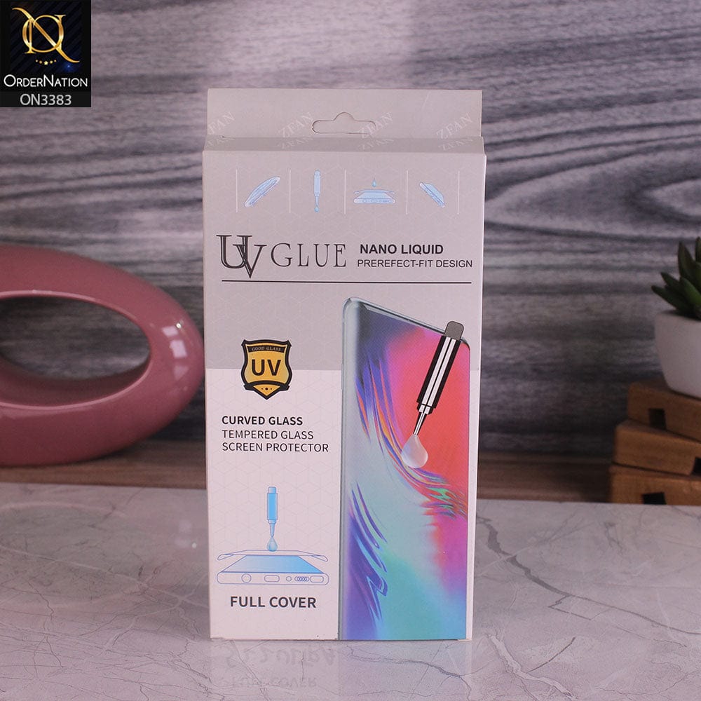 Samsung Galaxy S22 Ultra 5G - UV Liquid Full Glue Tempered Glass Screen Protector