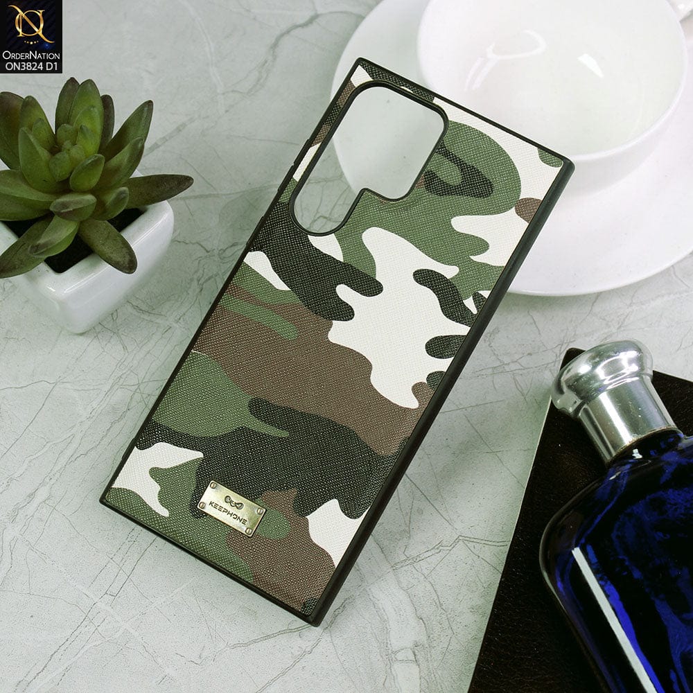 Samsung Galaxy S23 Ultra 5G Cover - Design 1 - New Trendy KeePhone Camouflage Series Soft Silicon Case