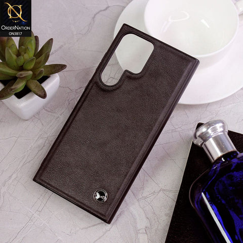 Samsung Galaxy S23 Ultra 5G Cover - Black - Keephone Premium Leather Case FengShang Series