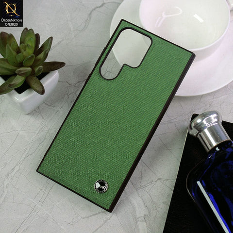 Samsung Galaxy S23 Ultra 5G Cover - Green - New Trendy KeePhone Fabrica Series Soft Silicon Case