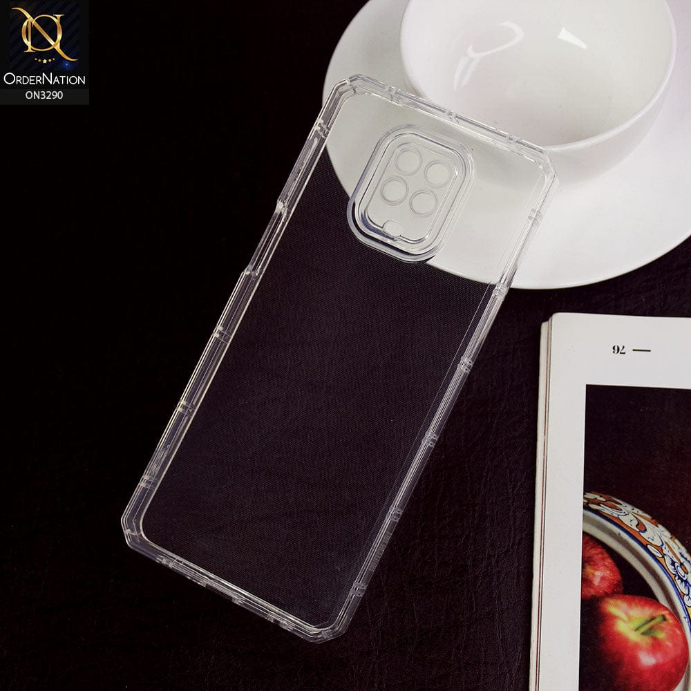 Xiaomi Redmi Note 9S Cover -  Four Sided Airbag With Camera Protection Clear Transparent Soft Case