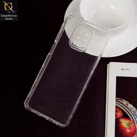 Xiaomi Redmi Note 9S Cover -  Four Sided Airbag With Camera Protection Clear Transparent Soft Case