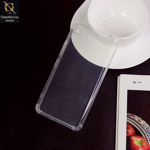itel A25 Cover - Transparent - Soft 4D Design Shockproof Silicone Transparent Clear Camera Protection Case