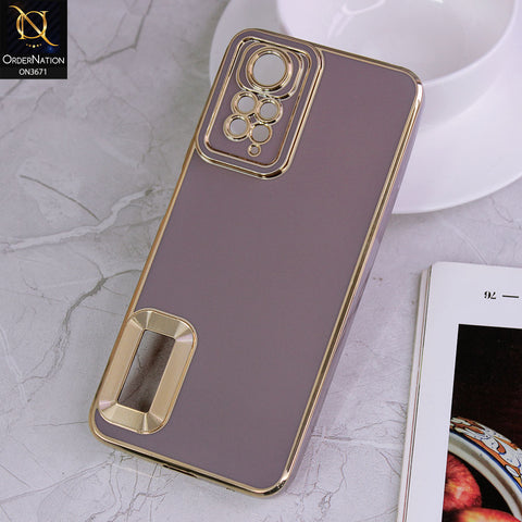 Xiaomi Redmi Note 11S Cover - Mauve - All New Electroplating Borders With Logo Hole Protective Soft Silicon Case