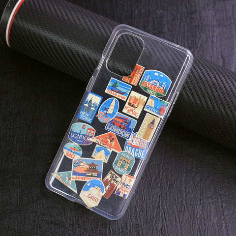 OnePlus 8T Cover - Personalised Boarding Pass Ticket Series - Clear Phone Case - Soft 4D Shockproof Silicone Case ( Fast Delivery )