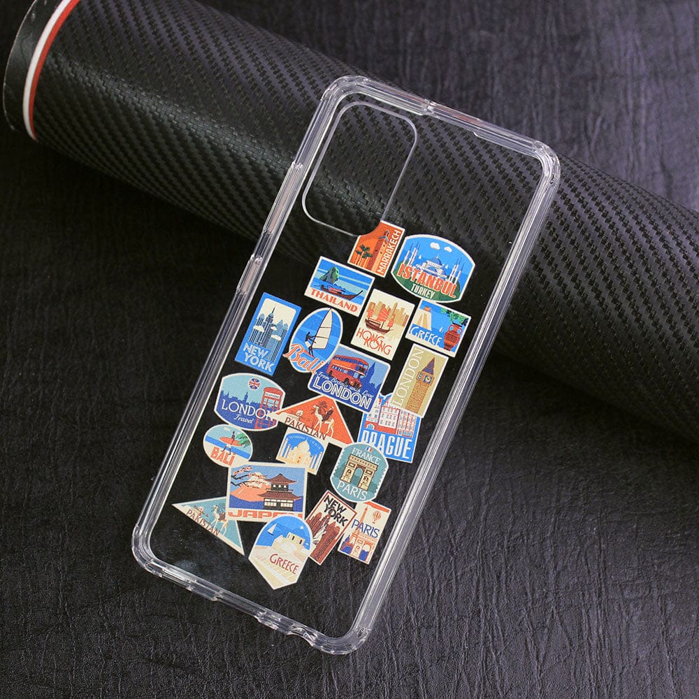 Samsung Galaxy A32 Cover - Personalised Boarding Pass Ticket Series - Clear Phone Case - Crystal Series Premium Quality Clear Case ( Fast Delivery )