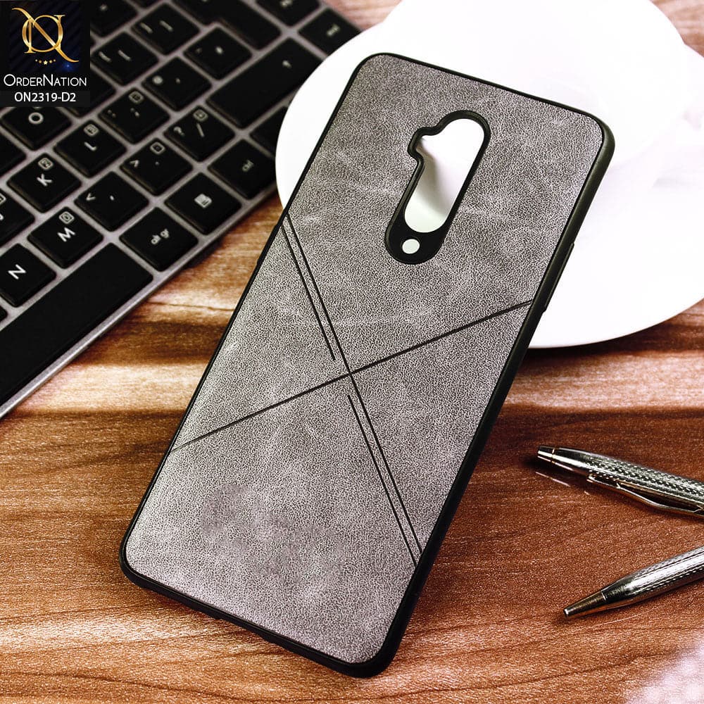 OnePlus 7 Pro Cover - Design2 - New Style Leather Texture Soft Case