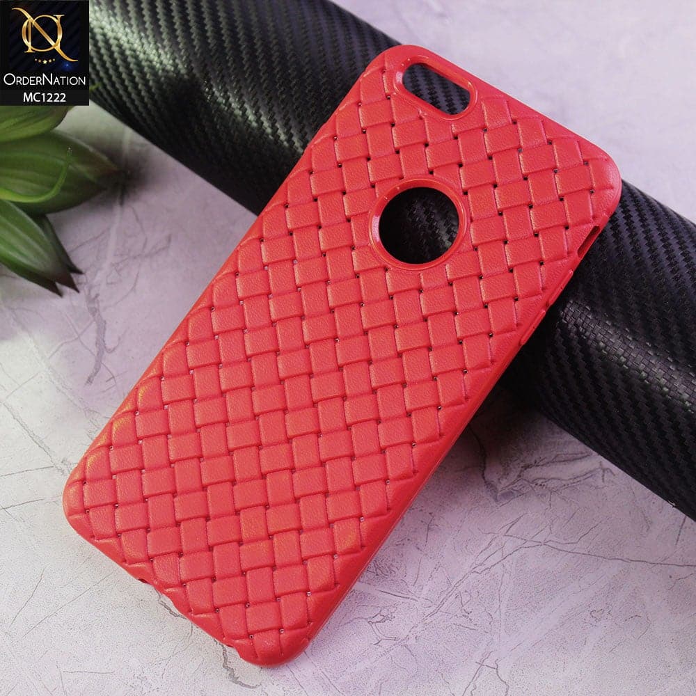 iPhone 6s Plus / 6 Plus Cover - Red - New Stylish Cube Grid Patern Soft Case