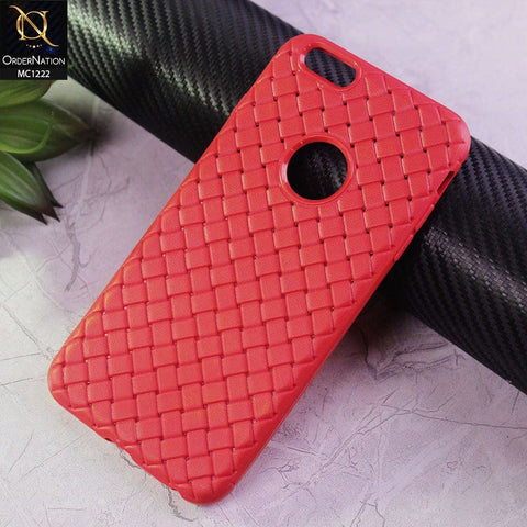 iPhone 6s Plus / 6 Plus Cover - Red - New Stylish Cube Grid Patern Soft Case
