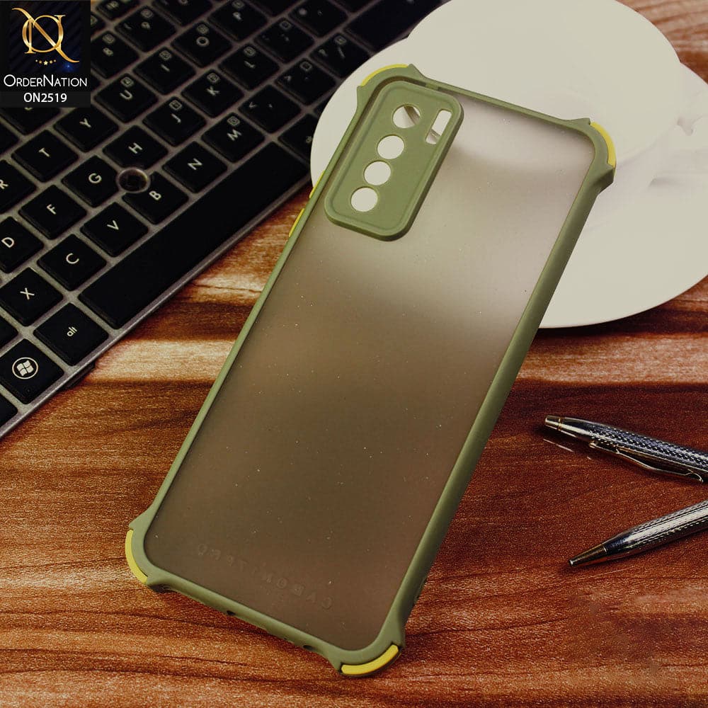 Tecno Camon 17 Pro Cover - Light Green - Translucent Matte Shockproof Full Camera Protection Case