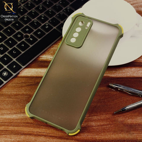 Tecno Camon 17 Pro Cover - Light Green - Translucent Matte Shockproof Full Camera Protection Case