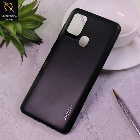 Samsung Galaxy A21s Cover - Black - Soft Rock Syle Case
