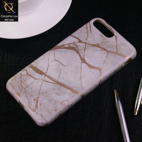 iPhone 8 Plus / 7 Plus Cover - Luxury HQ Rose Chrome White Marble Soft Case