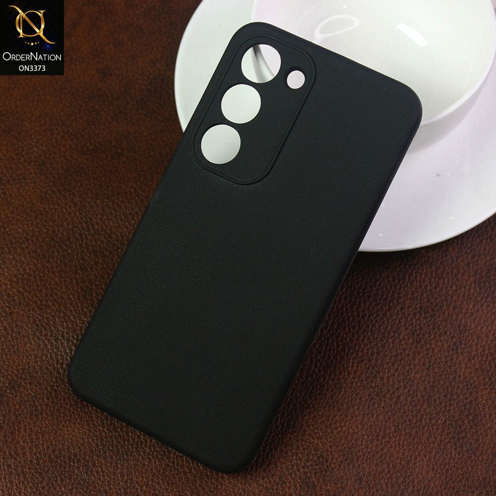 Samsung Galaxy S23 5G Cover - Black - Soft Shockproof Sillica Gel Camera Protection Case