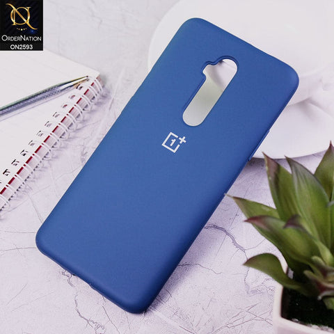 OnePlus 7T Pro Cover - Blue - Silicon Shockproof Matte Soft Case