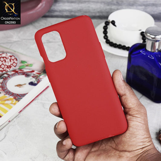 OnePlus 8T Cover - Red - HQ Silica Gel Silicon Shockproof Matte Soft Case
