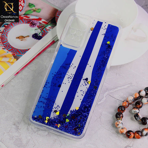 Xiaomi Redmi Note 11E Pro Cover - Design 4 - Rainbow Series Design Soft Silicone Bling Sparkle Moving  Liquid Glitter Case