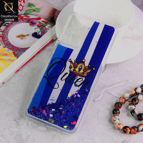 Infinix Zero Xi Cover - Design 1 - Rainbow Series Design Soft Silicone Bling Sparkle Moving  Liquid Glitter Case
