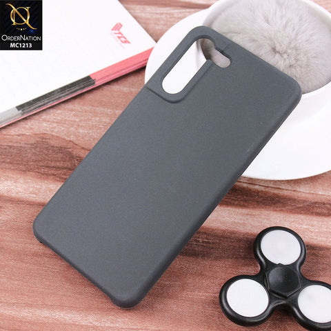Samsung Galaxy S21 FE 5G Cover - Dark Gray - Soft Shockproof Sillica Gel Case