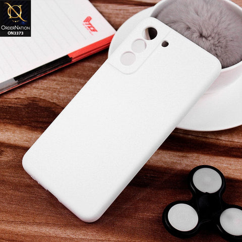 Samsung Galaxy S21 FE 5G Cover - White -  Soft Shockproof Sillica Gel Camera Protection Case