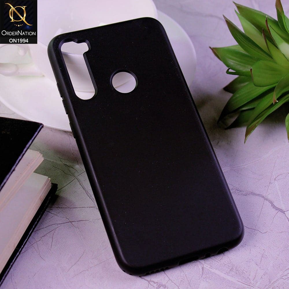 Xiaomi Redmi Note 8 Cover - Black - Matte Shockproof Sillica Gel Soft Case