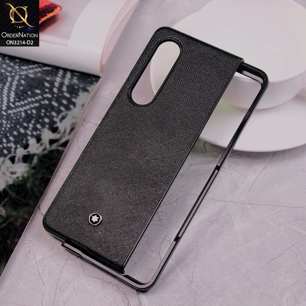 Samsung Galaxy Z Fold 3 5G Cover - Design 2 - Dotted Pattern Leather Protective Hard Shell Case