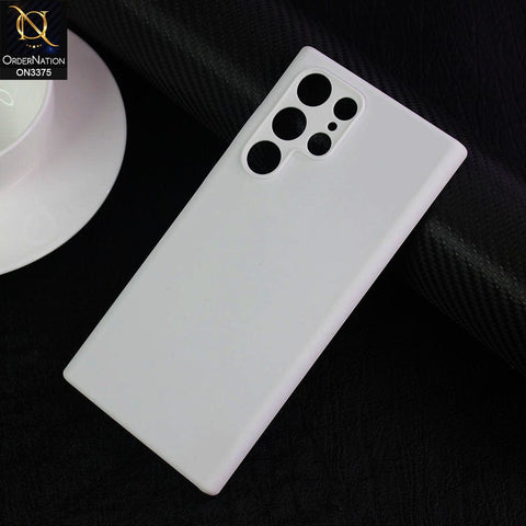 Samsung Galaxy S22 Ultra 5G Cover - White -  Soft Shockproof Sillica Gel Camera Protection Case