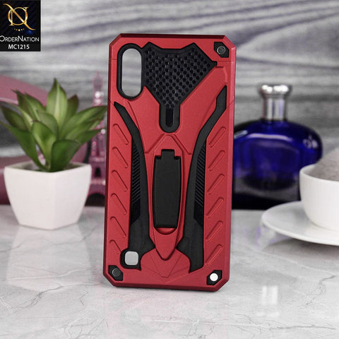 Samsung Galaxy A10 - Red - Hybrid Shockproof Stand Case