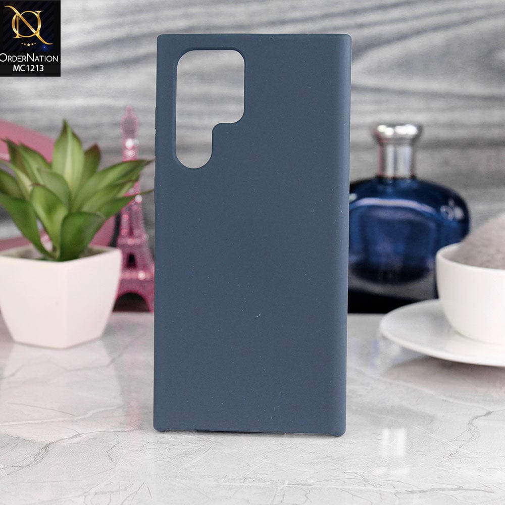 Samsung Galaxy S22 Ultra 5G Cover - Midnight Blue - Soft Shockproof Sillica Gel Case