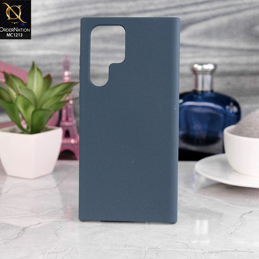 Samsung Galaxy S22 Ultra 5G Cover - Midnight Blue - Soft Shockproof Sillica Gel Case