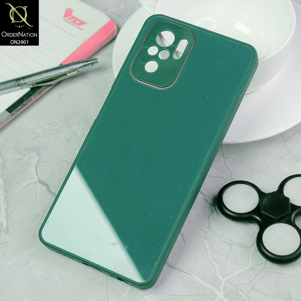 Xiaomi Redmi Note 10 4G Cover - Green - New Glossy Shine Soft Borders Camera Protection Back Case