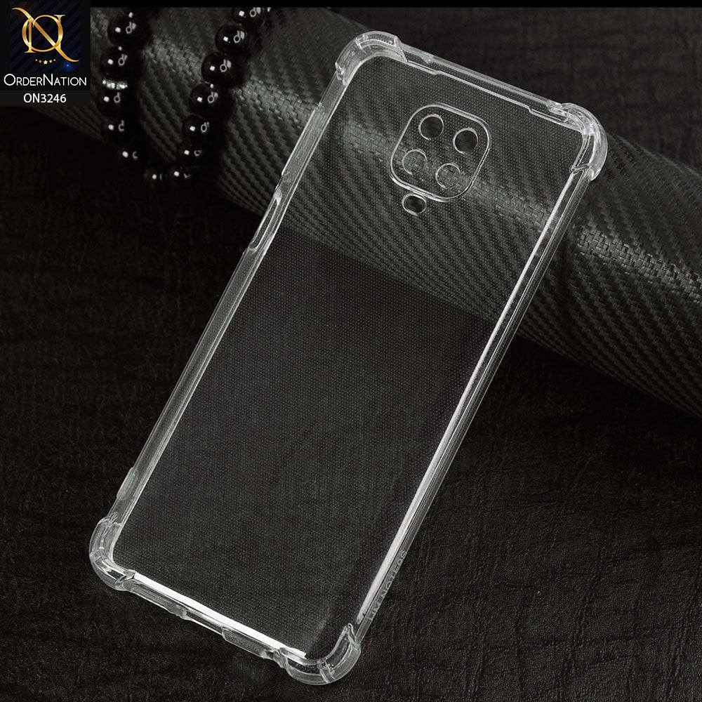 Xiaomi Redmi Note 9S Cover - Soft 4D Design Shockproof Silicone Transparent Clear Case
