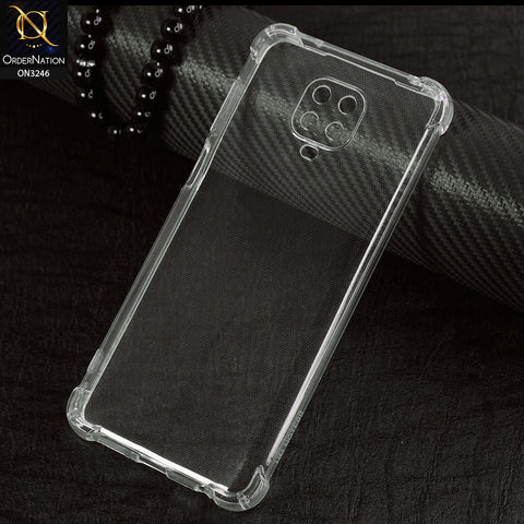 Xiaomi Redmi Note 9S Cover - Soft 4D Design Shockproof Silicone Transparent Clear Case