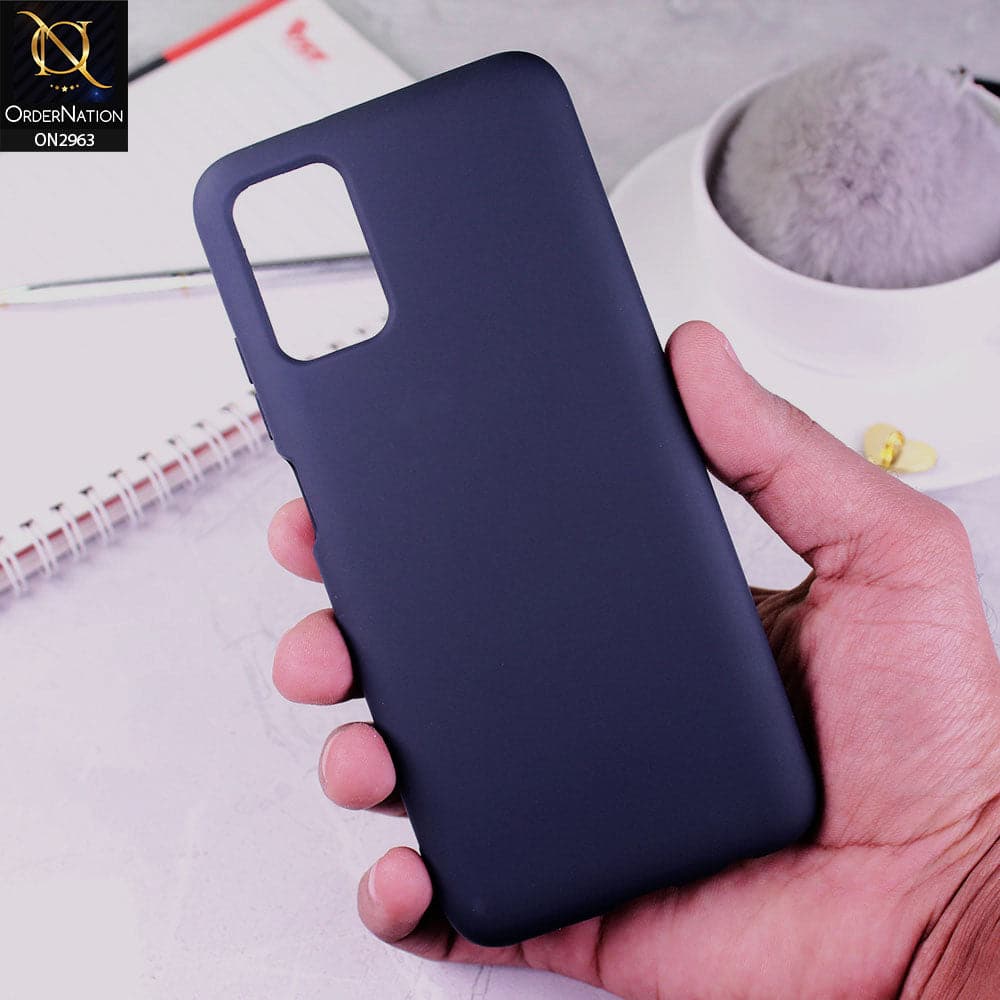 Samsung Galaxy A03s Cover - Midnight Blue - Silky Feel Soft Silicone Protective Case