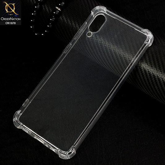 Samsung Galaxy A02 Cover - Soft 4D Design Shockproof Silicone Transparent Clear Case