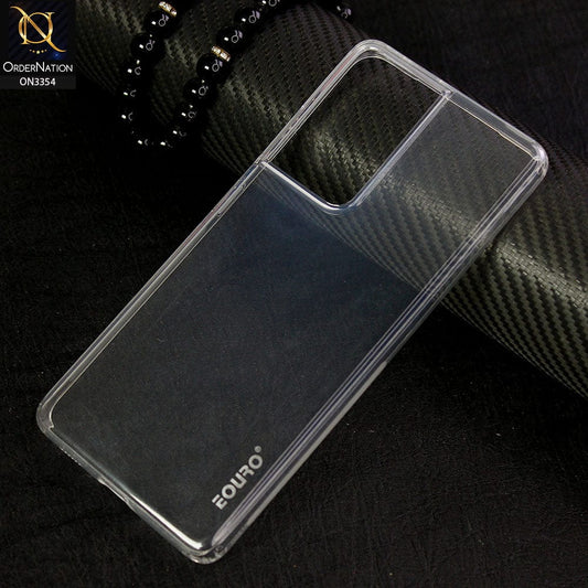 Samsung Galaxy S21 Ultra 5G Cover - Transparent - EOURO Shock Resistant Soft Silicone Camera Protection Case