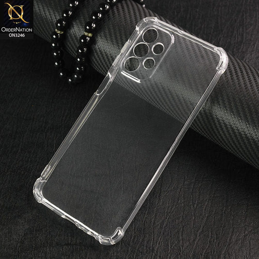 Samsung Galaxy A23 Cover - Soft 4D Design Shockproof Silicone Transparent Clear Case