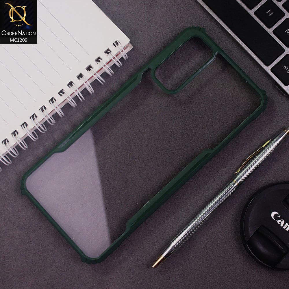 Vivo V20 SE Cover - Green - Hybrid Tpu Pc Case