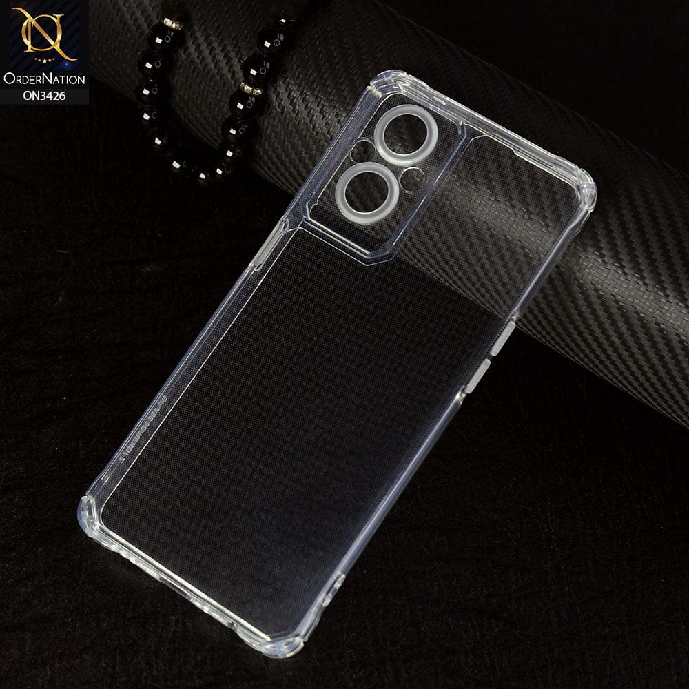 Oppo K10 Cover - Transparent - New Soft TPU Shock Proof Bumper Transparent Protective Case with Camera Protection