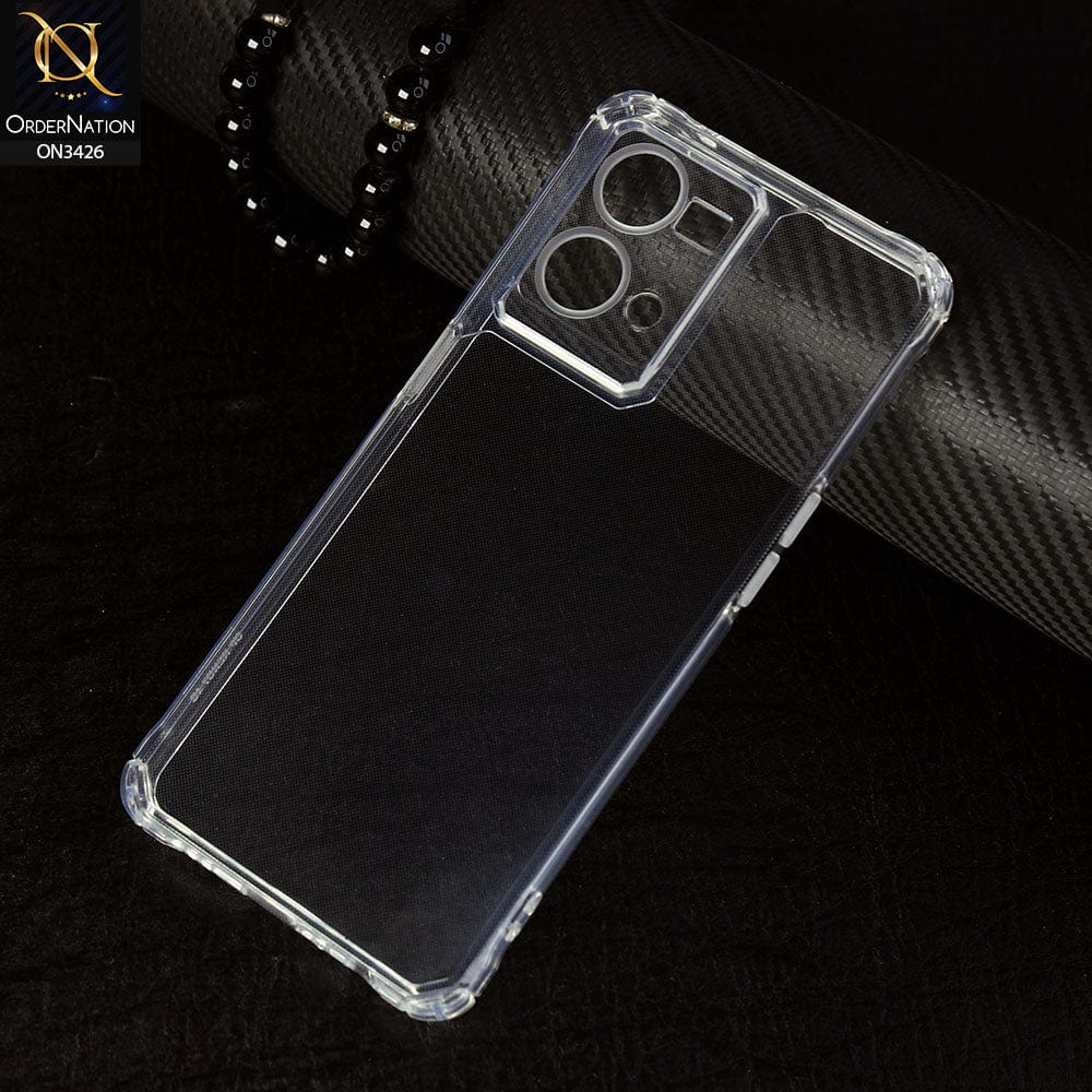 Oppo F21 Pro 4G Cover - Transparent - New Soft TPU Shock Proof Bumper Transparent Protective Case with Camera Protection