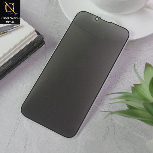 iPhone 14 Screen Protector - Black - Privacy Tempared Screen Protector