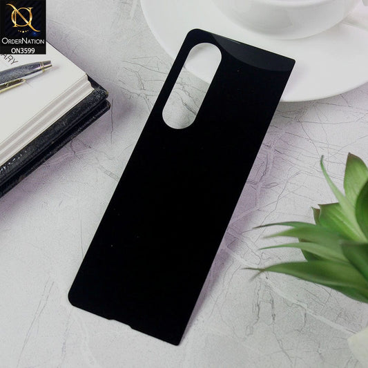 Samsung Galaxy Z Fold 3 5G - Black - 3D Arc Edge Back Tempered Glass Protector