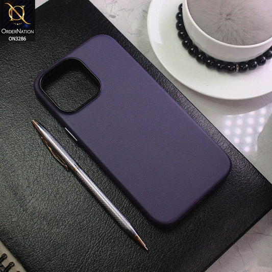 iPhone 14 Pro Cover - Purple - K-ZOO Noble Collection Leather PU - PC Case