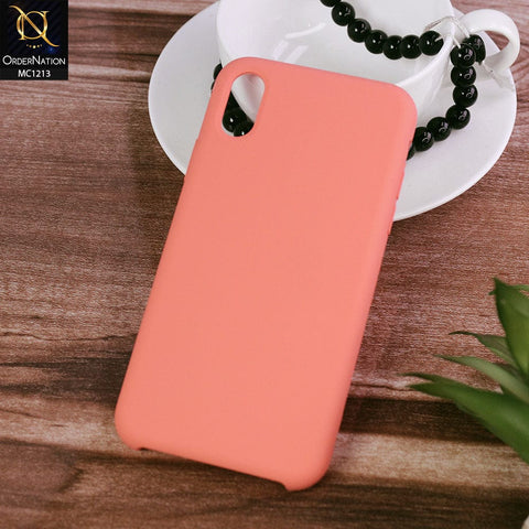 iPhone XS / X Cover -Orange - Soft Shockproof Sillica Gel Case
