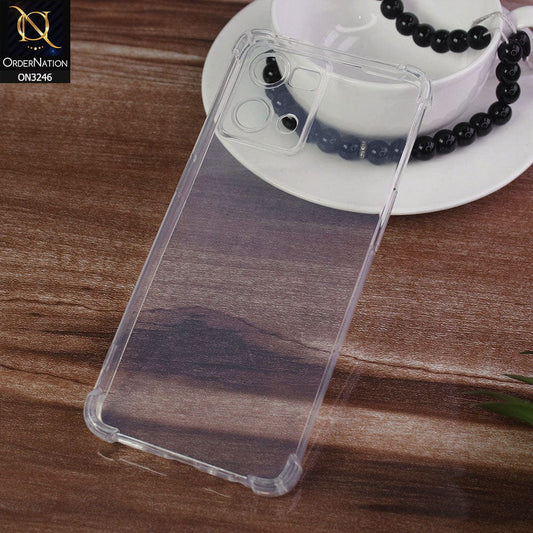 Oppo Reno 7 4G Cover - Transparent - Soft 4D Design Shockproof Silicone Transparent Clear Case
