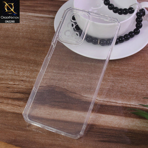 Xiaomi Redmi 10 Cover - Four Sided Airbag With Camera Protection Clear Transparent Soft Case